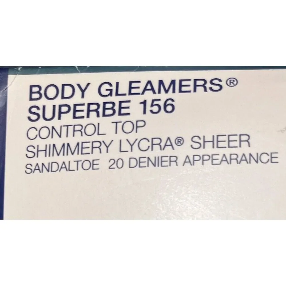 Givenchy Control Top Pantyhose Size B 156 Silver‎ Fox Shimmery Lycra Sheer New
